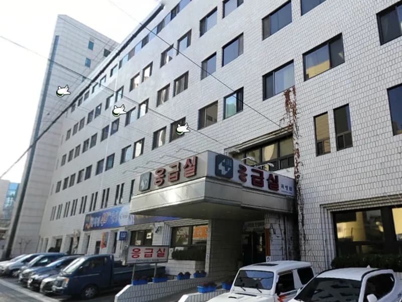 운경의료재단곽병원장례식장 장례식장 외관 전경 및 주차장 상세 사진 1
