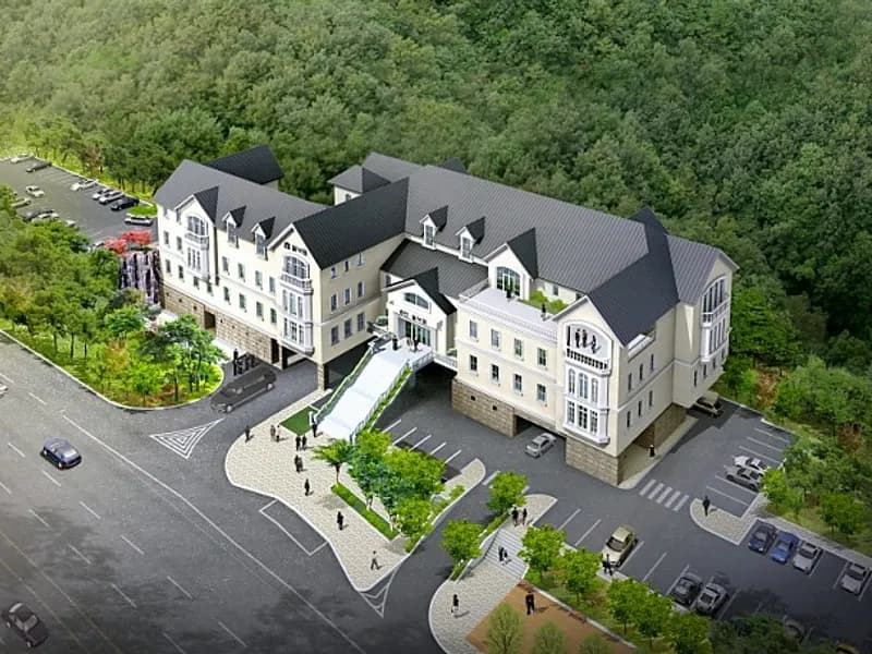 쉴낙원 경기장례식장 장례식장 외관 전경 및 주차장 상세 사진 1
